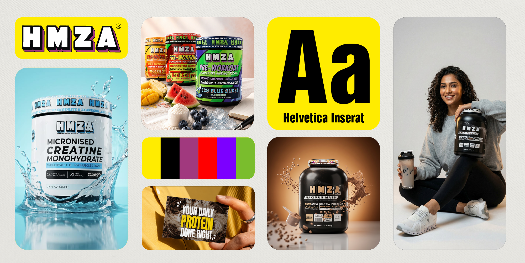 HMZA — Brand Overview Collage
